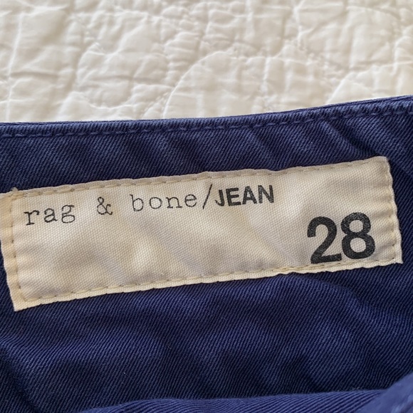 EUC Rag & Bone size 28 wide waist band jeans w 2 step closure. - Picture 2 of 6